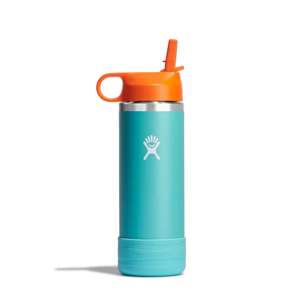18oz (532mL) Kids Bottle with Straw Lid and Boot - Image 5
