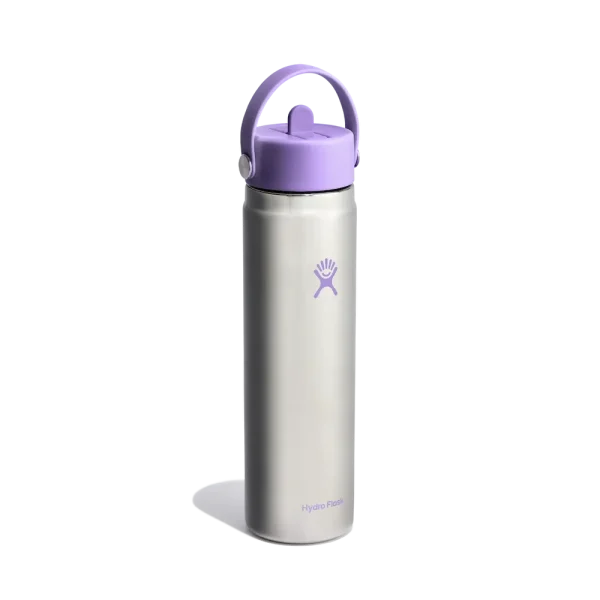 24oz (709mL) Wide Mouth with Flex Straw Cap Stainless Steel - Image 6