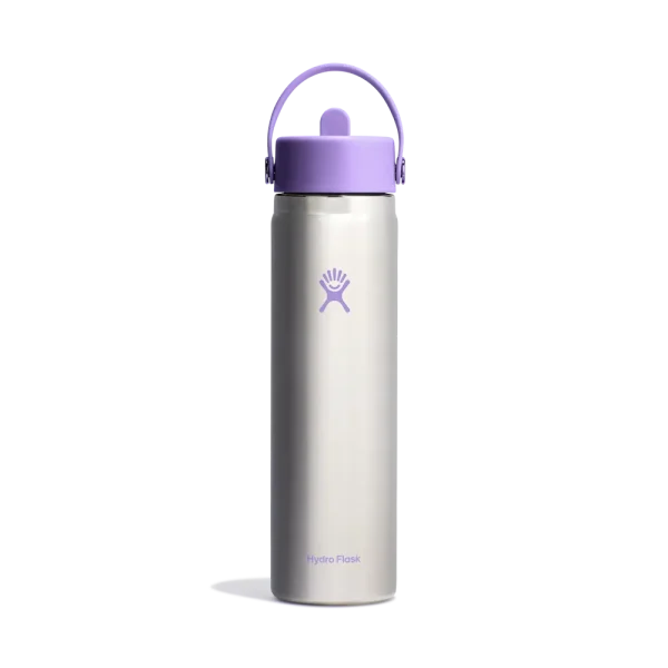 24oz (709mL) Wide Mouth with Flex Straw Cap Stainless Steel - Image 4