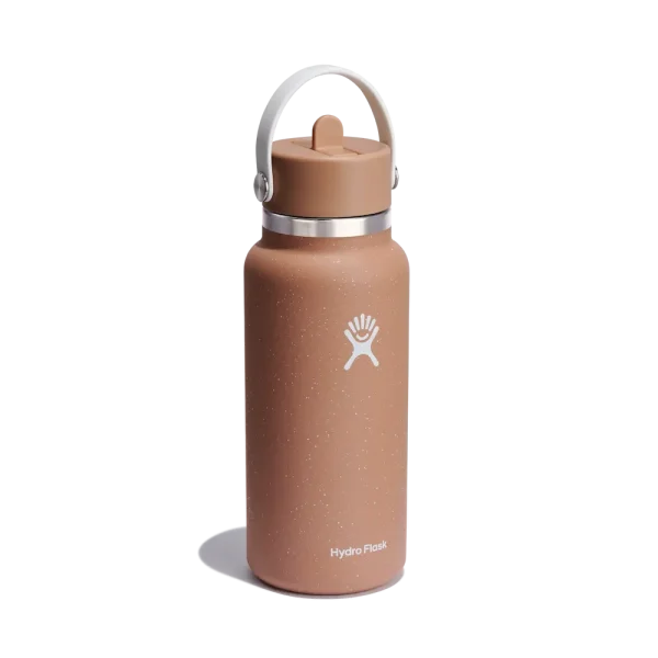 32oz (946mL) Wide Mouth with Flex Straw Cap Seasalt & Sandy - Image 4