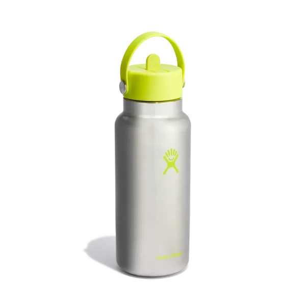 32oz (946mL) Wide Mouth with Flex Straw Cap Stainless Steel - Image 3